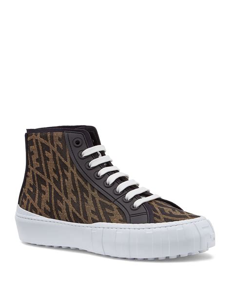 men's fendi high top sneakers